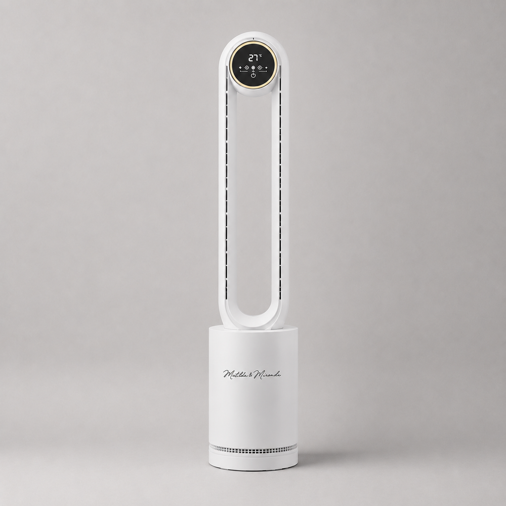 Portable Bladeless Water-Cooled Air Cooler- COOLED MOON WHITE