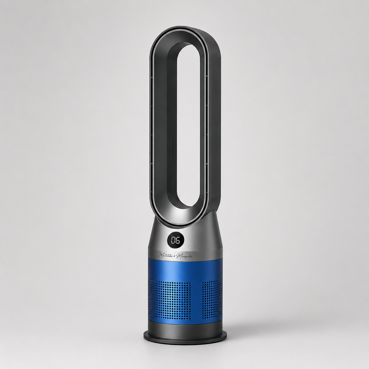 AeroPure Tower | 42" Bladeless Cooling & Heating Fan - Blue