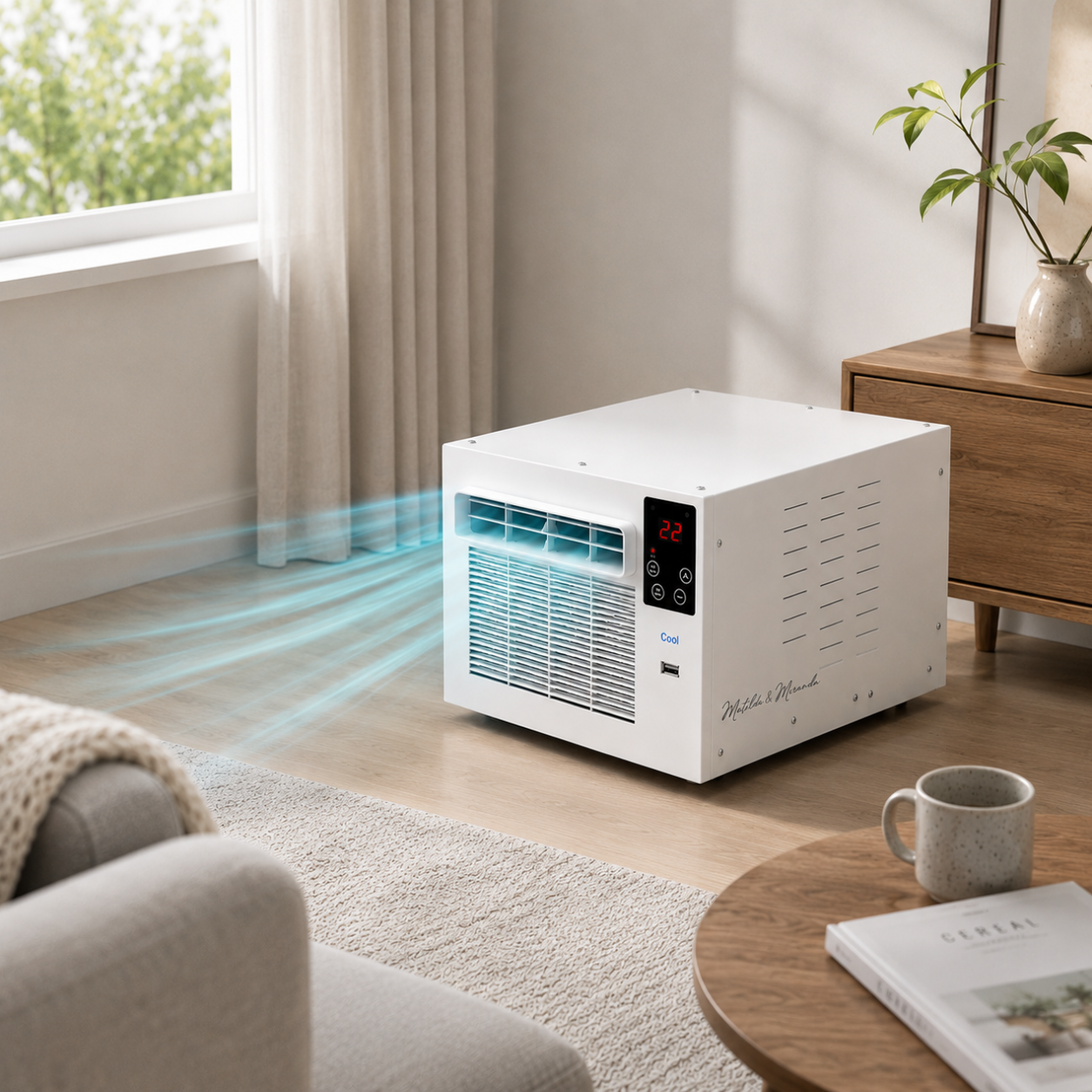 CoolFlow Compact | 280W Portable Air Conditioner