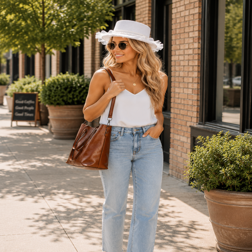Belle | Lolita Wide-Brim Straw Sun Hat