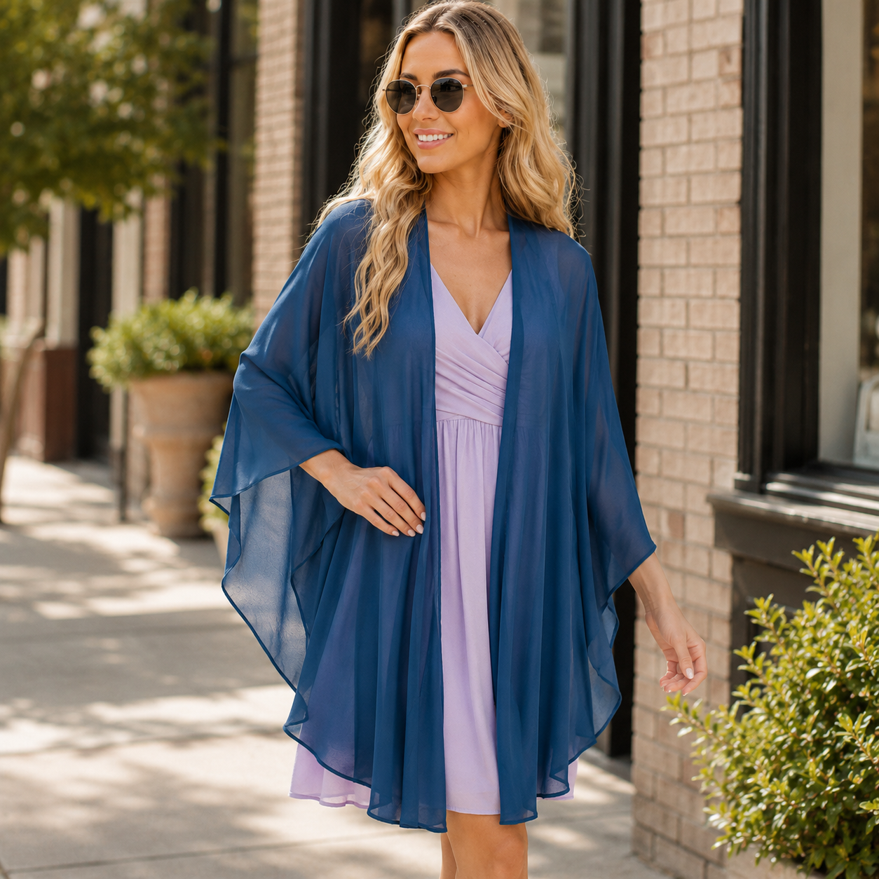 Aurora | Chiffon Bridal Cape Shawl