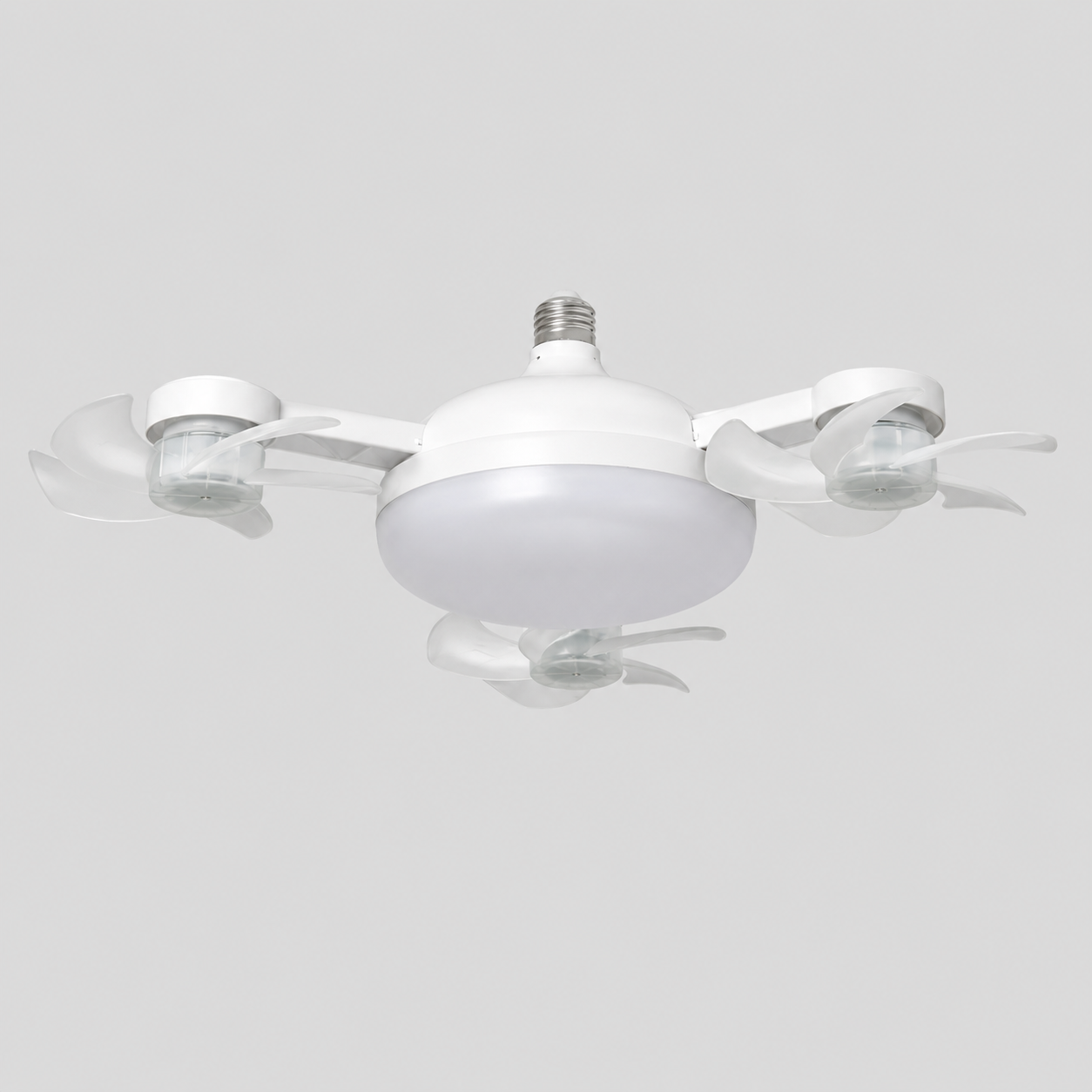 AuraGlow | 2-in-1 Ceiling Fan with LED Light &amp; E27 Socket