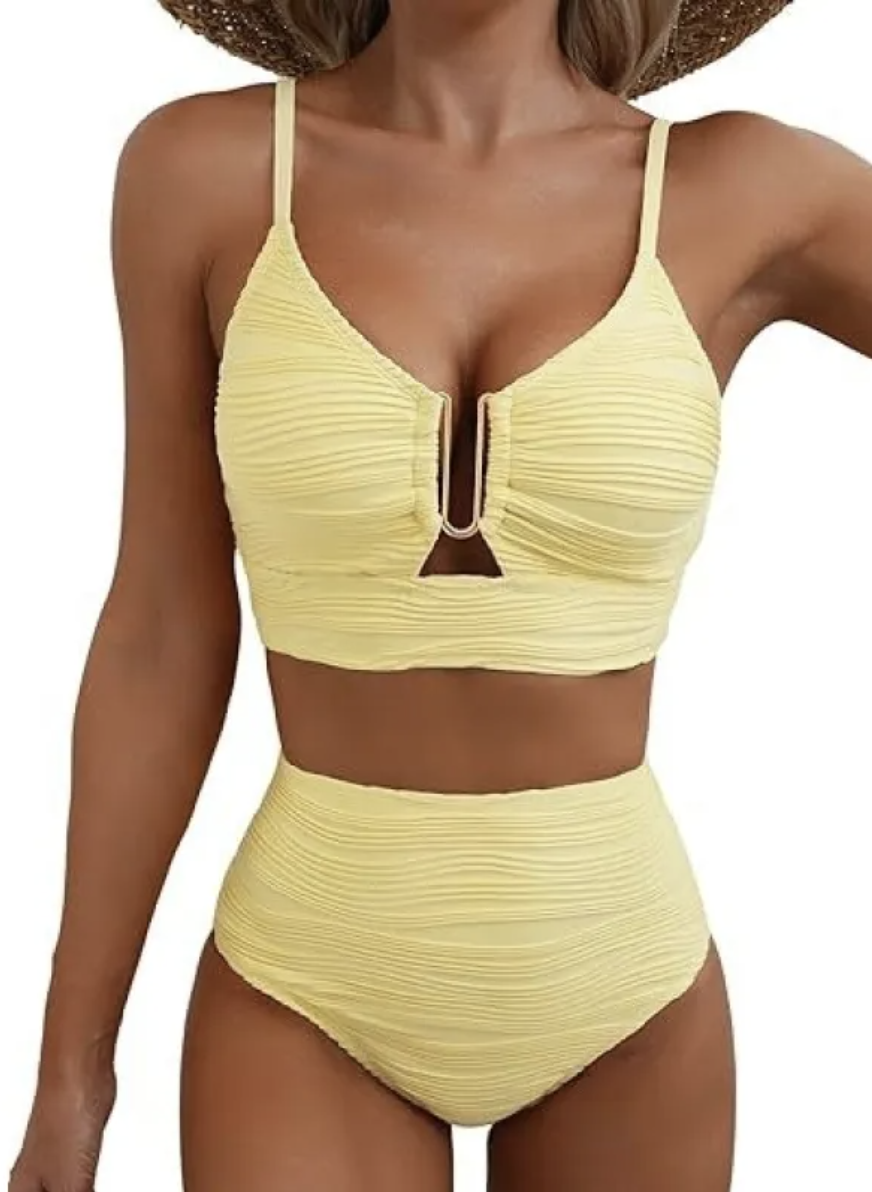 Margaret | V-neck Hollow Swimsuit