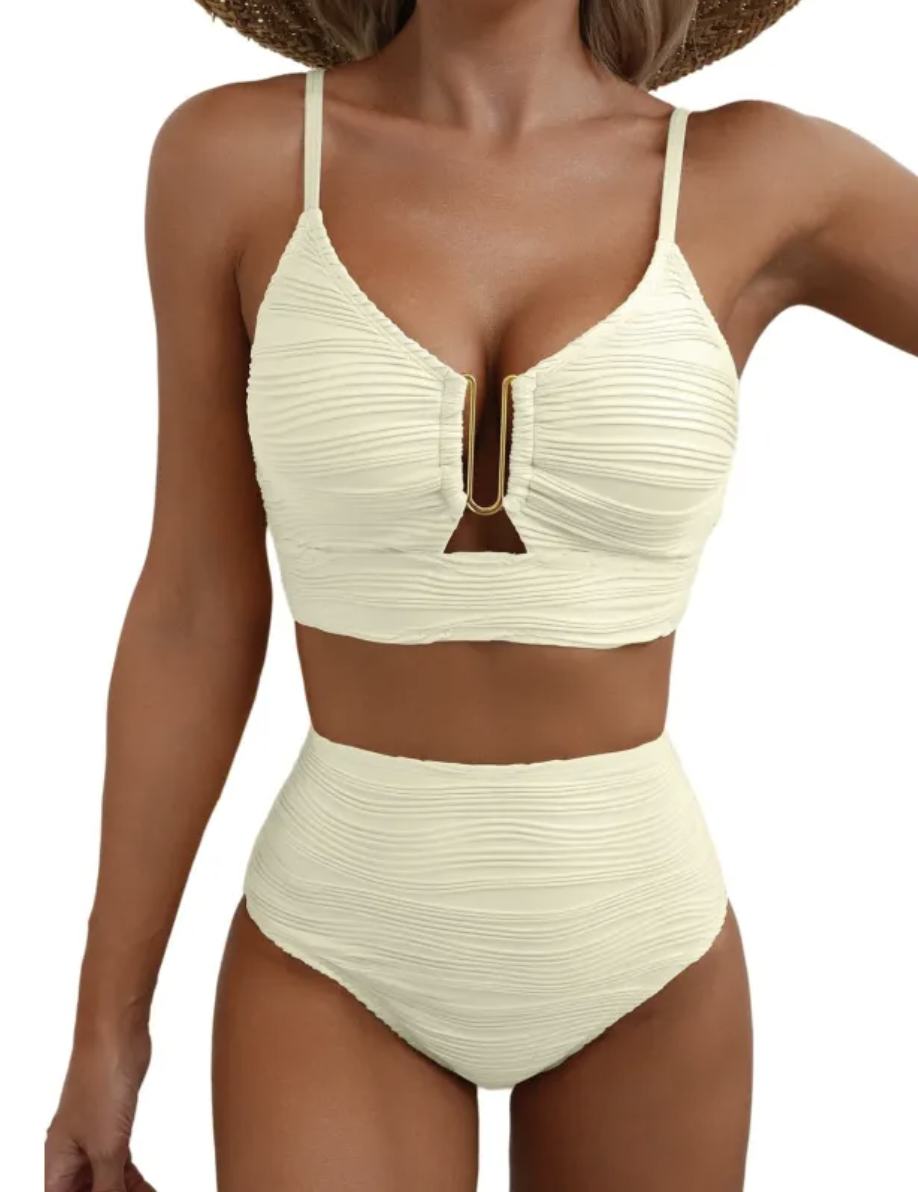 Margaret | V-neck Hollow Swimsuit