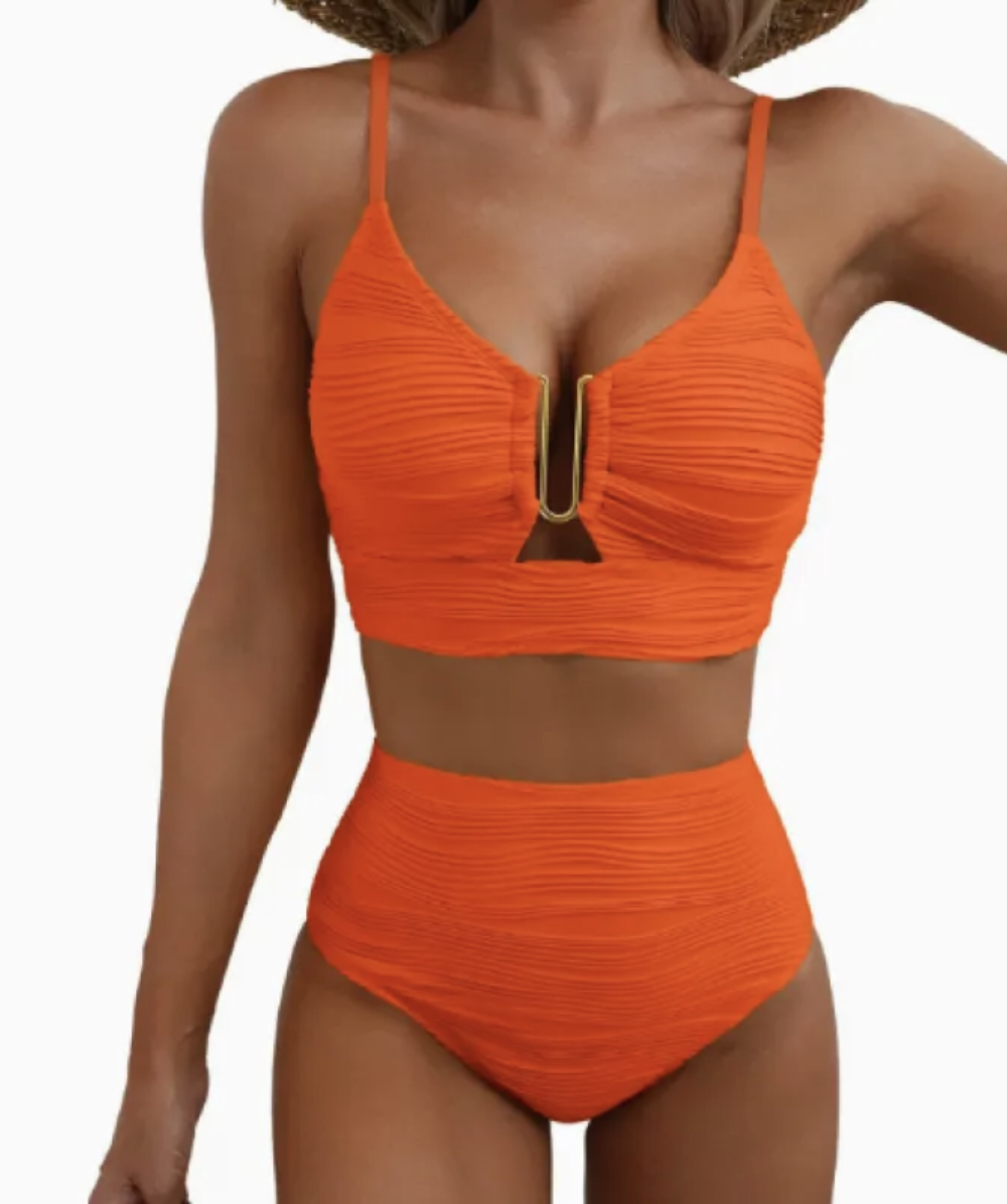 Margaret | V-neck Hollow Swimsuit